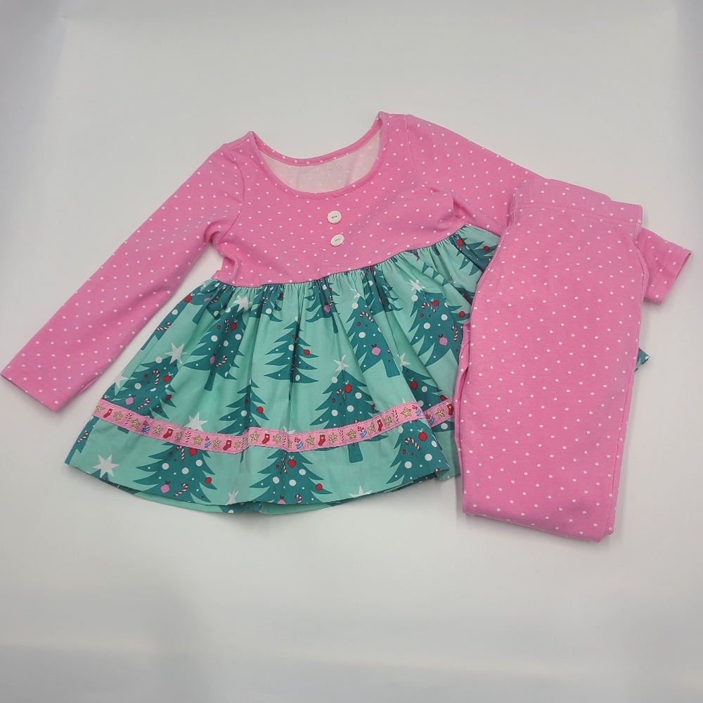 Eleanor Rose holiday top and matching pants size 3-4